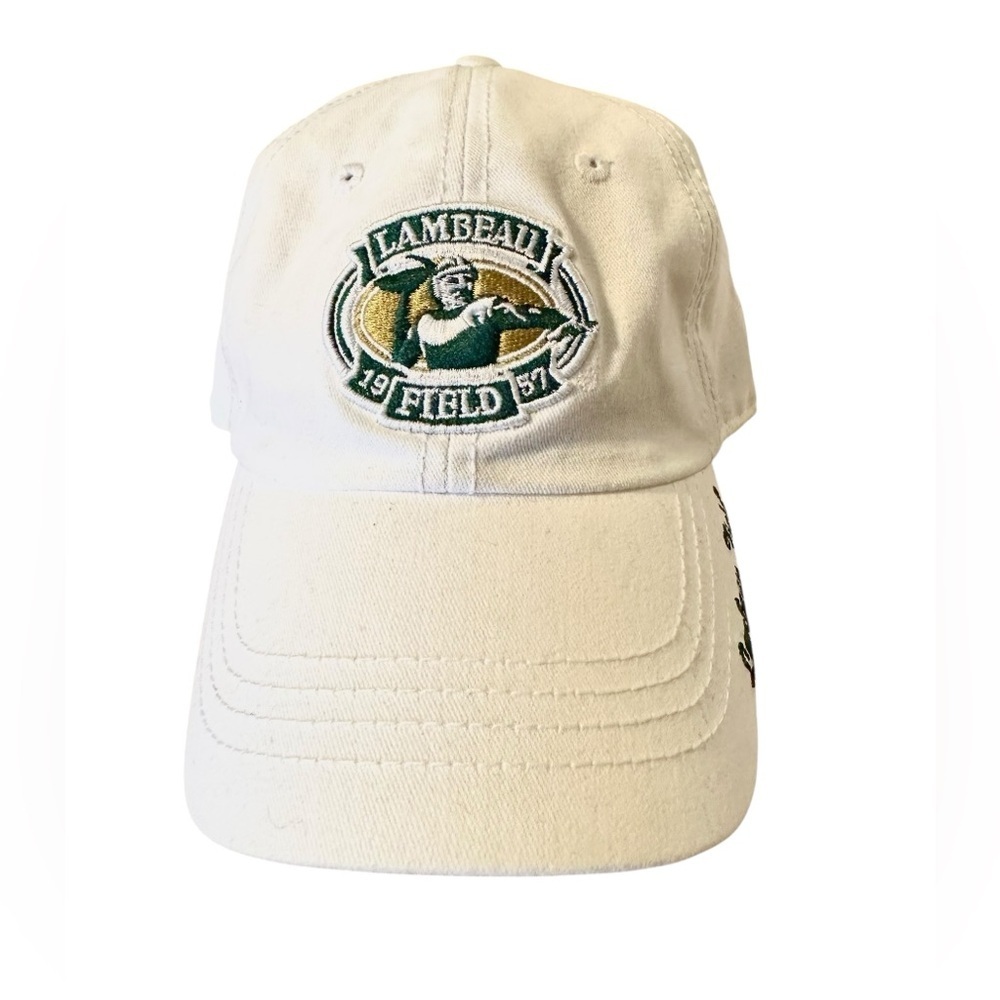 Green Bay Lambeau Field Hat Womens NFL Adjustable Sequence Logo White ‘47 Brand - Picture 6 of 9